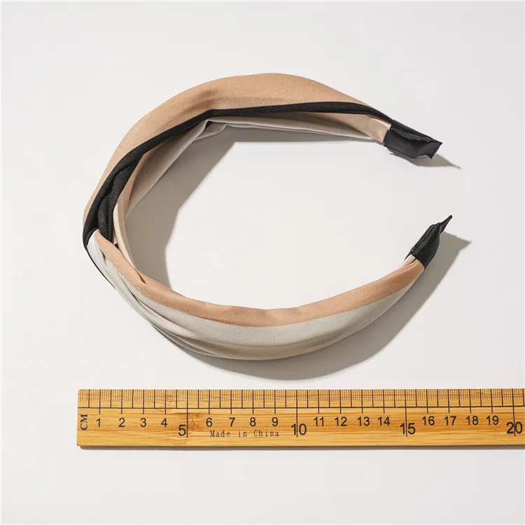 Wide Top Knot Fabric Hair Bands For Women Contrast Color Cloth Headband Bezel Girls Hairband  Hoop Female Hair Accessories