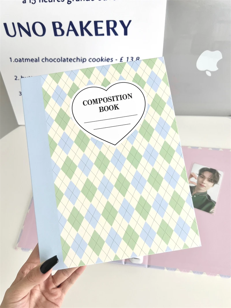 SKYSONIC A5 Cream Diamond Pattern Photo Album Collect Book Kpop Binder Cover Postcards Ring Organizer DIY Refills Suppliers