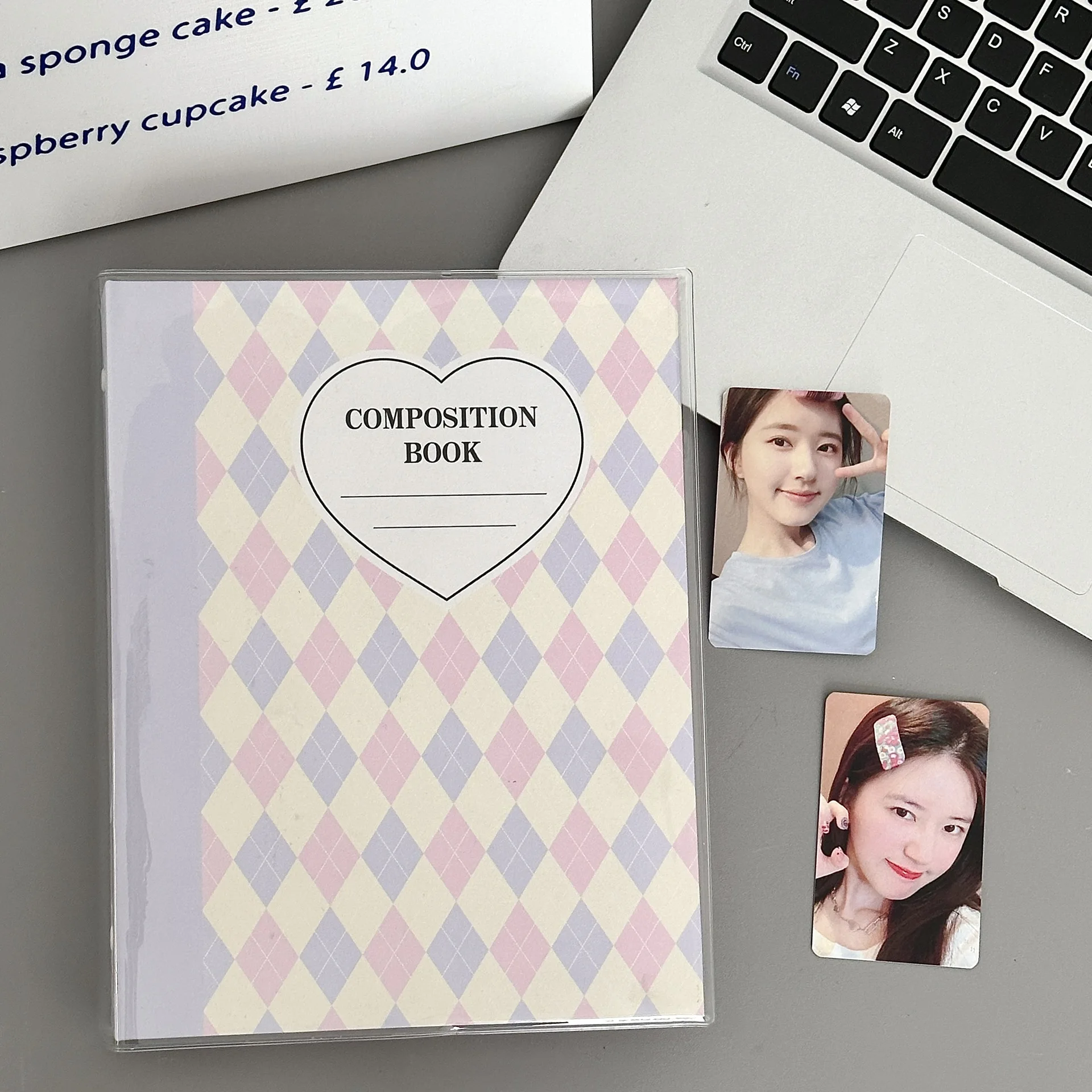 SKYSONIC A5 Cream Diamond Pattern Photo Album Collect Book Kpop Binder Cover Postcards Ring Organizer DIY Refills Suppliers