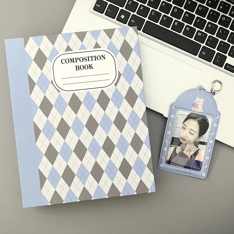 SKYSONIC A5 Cream Diamond Pattern Photo Album Collect Book Kpop Binder Cover Postcards Ring Organizer DIY Refills Suppliers