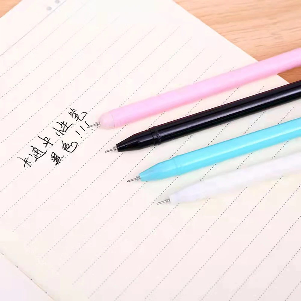 4 Pcs Stationery Cartoon Cute Kawaii Rabbit Pen Creative School Office Supply Gel Pen Gift Handles Bunny Sweet Lovely Pretty