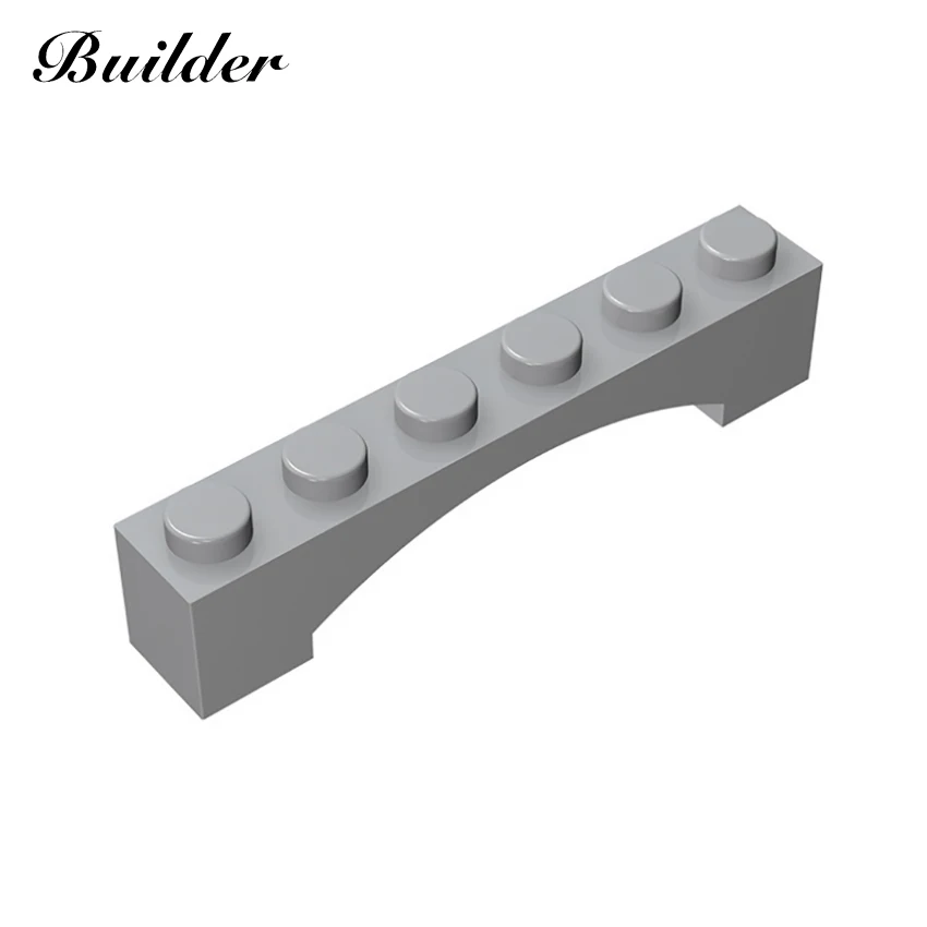 Building Blocks 92950 Brick Arch 1x6 Bending Plates DIY Parts 10PCS Compatible All Brands Particles Education Toys for Children