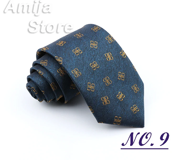 Brand New Men's 8CM Tie Classic Fashion Neckties Luxury Gift For Man Jacquard Woven Accessories Daily Wear Cravat Wedding Party