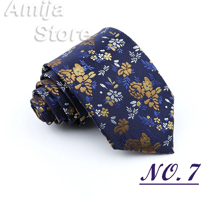 Brand New Men's 8CM Tie Classic Fashion Neckties Luxury Gift For Man Jacquard Woven Accessories Daily Wear Cravat Wedding Party