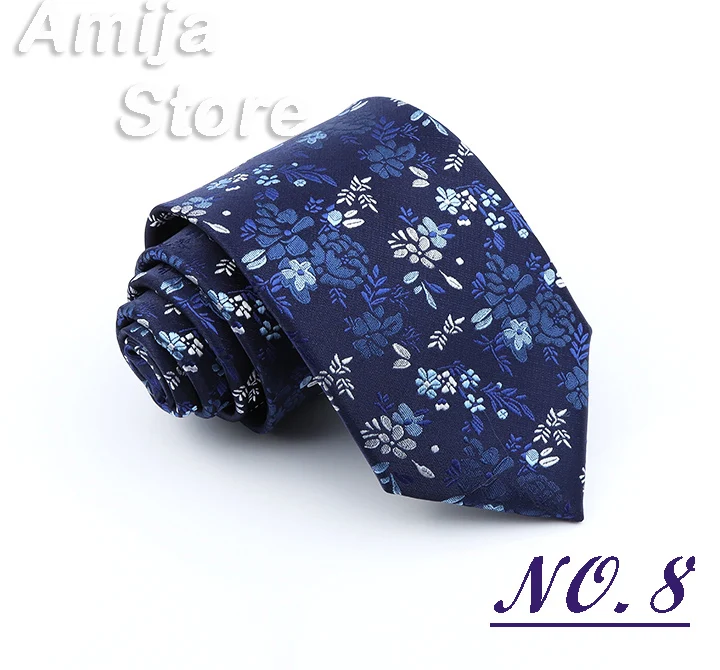 Brand New Men's 8CM Tie Classic Fashion Neckties Luxury Gift For Man Jacquard Woven Accessories Daily Wear Cravat Wedding Party