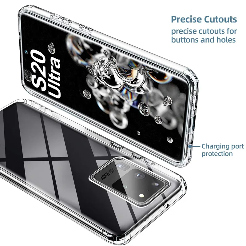 360 Full Clear Silicone Case For Samsung Galaxy S22 S21 S20 S23 FE S24 S25 S26Ultra S10 S9 S8 Plus S105G  S10E Cover
