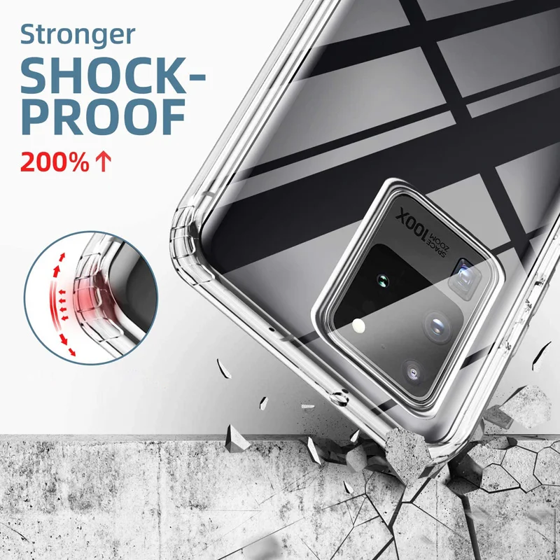 360 Full Clear Silicone Case For Samsung Galaxy S22 S21 S20 S23 FE S24 S25 S26Ultra S10 S9 S8 Plus S105G  S10E Cover