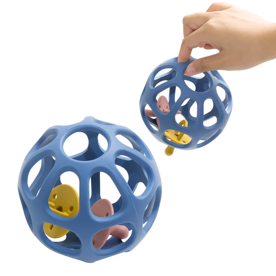 Newest Silicone Big Ball Baby Teether Toys Creative Teething Infant Chewing Toy Indoor Fidget Toys Parent-Child Interaction Gift