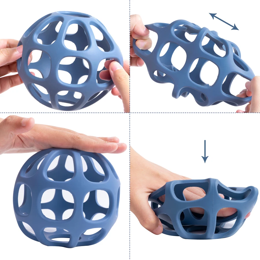 Newest Silicone Big Ball Baby Teether Toys Creative Teething Infant Chewing Toy Indoor Fidget Toys Parent-Child Interaction Gift