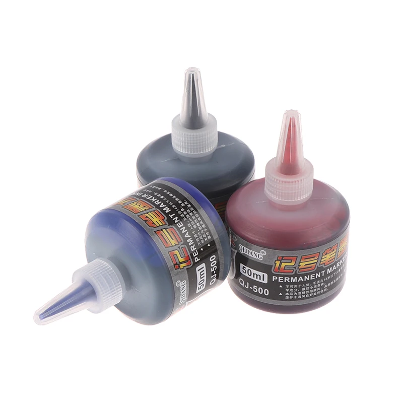1PCS 50ml Permanent Instantly Dry Graffiti Black Blue Red Oil Marker Pen Refill Ink for Marker Pens