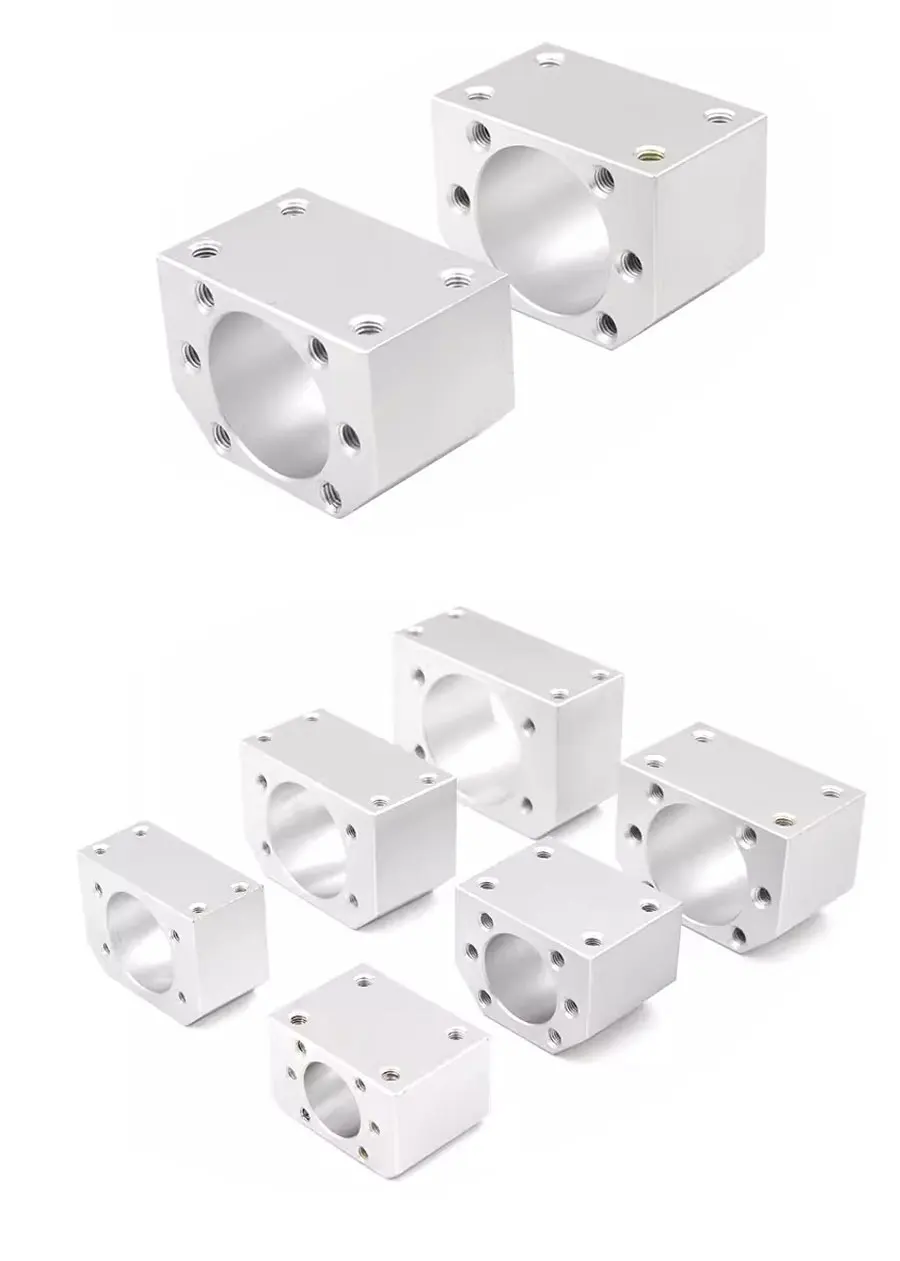 DSG12H 22mm/24mm Mounting Bracket CNC Parts 1204 Ballscrew Aluminum Nut Housing Holder Fits For SFU1210/SFU1204 RM1204