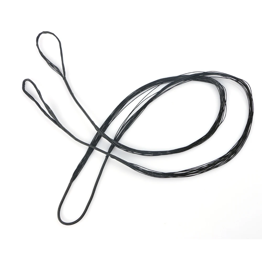 1pc 44"-70" BowString Replacement for Traditional & Recurve Bow - Replacement Bowstring- All Length Sizes Black