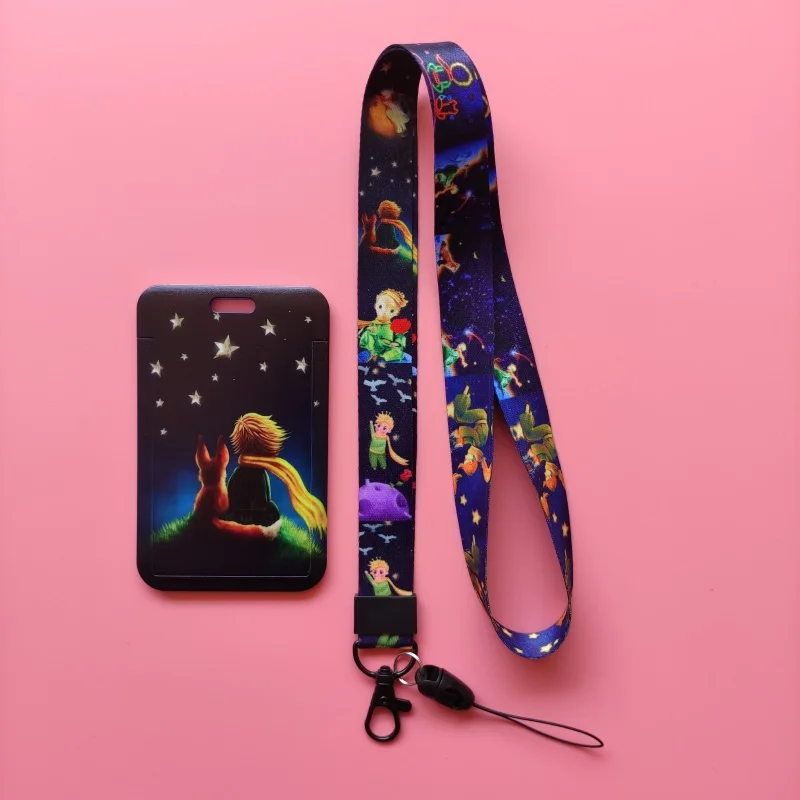 Cute Boys Card Holders Lanyards Boys Name Card Case Student Campus Badge Holder Neck Strap Men's Cardholder Lanyards
