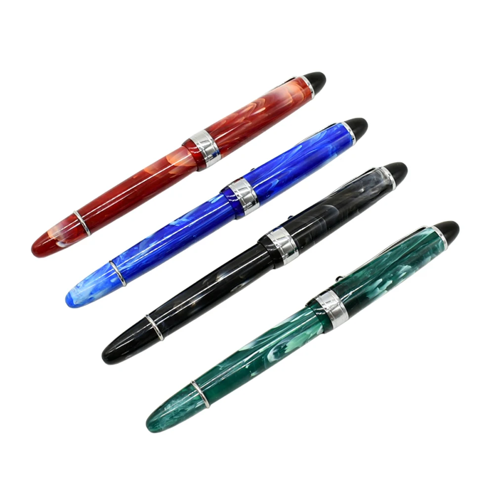 2023 New Arrivel Luxury Acrylic Blue Fountain Pen High Quality Metal Inking Pens for Office Supplies School Stationery Pen