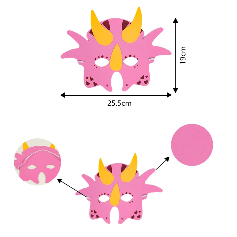 Dinosaur Party Favor Kids Birthday Dinosaur Masks Bracelet Keychain Ring Tattoo Sticker for Boy Dinosaur Birthday Party Supplies