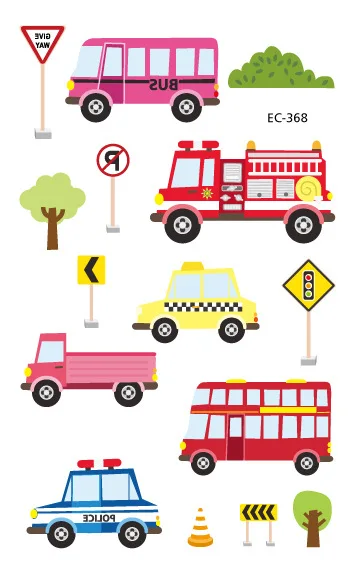 Cars and Trucks Temporary Tattoos for Kids Construction Vehicle Themed Fake Tattoo Excavator Stickers Boys Birthday Party Gifts