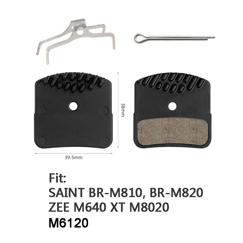 Bicycle Disc Brake Pad For Deore XT M8120 M8020 M7120 M6120 MT420 MT520 Zee Saint Pads Semi-Metal MTB Mountain Accessories