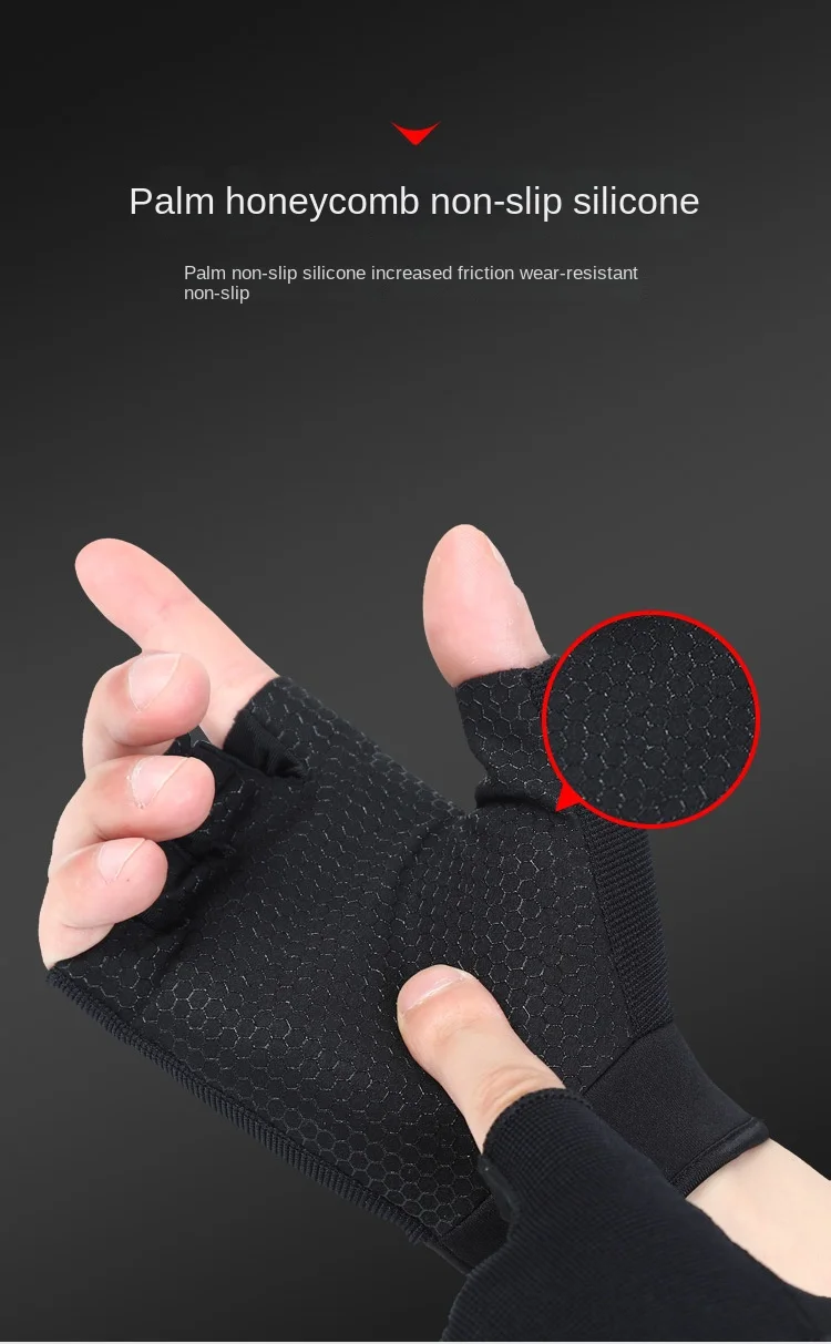 Unisex Fishing Gloves Non-Slip Breathable Ultrathin Waterproof Half Finger Glove Camping Fishing Carp Equipment Guantes De Pesca