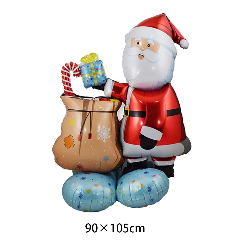 Large Christmas Foil Balloons Standing Christmas Tree Balloon Santa Snowman Balloon New Year Home Christmas Decorations Globos