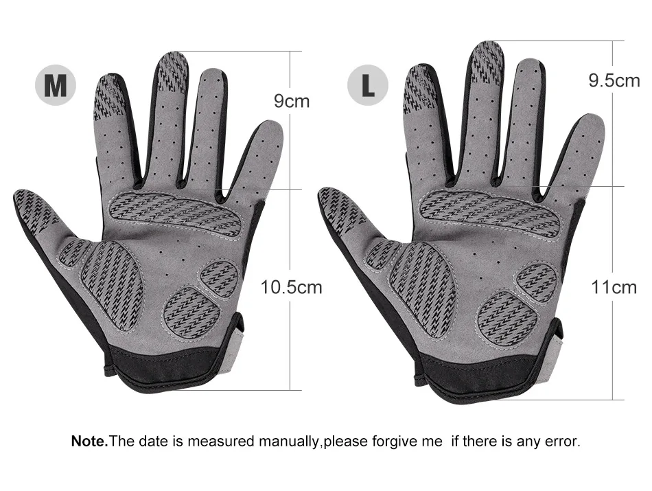 Noeby Fishing Gloves Non-slip Full Finger Outdoor Sun Protection Anti-UV Cycling Running Gloves Men Women Tackle