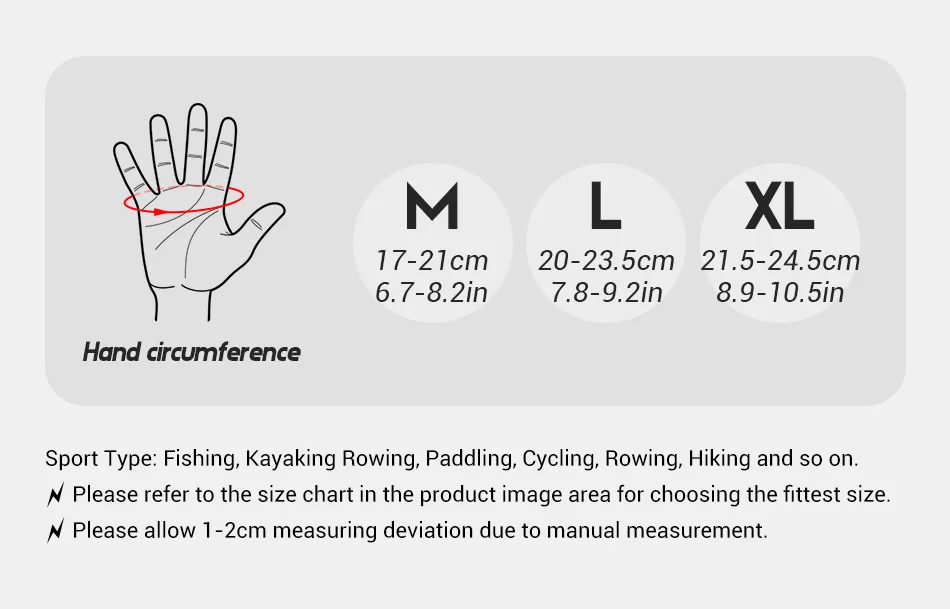 Noeby Fishing Gloves Non-slip Full Finger Outdoor Sun Protection Anti-UV Cycling Running Gloves Men Women Tackle