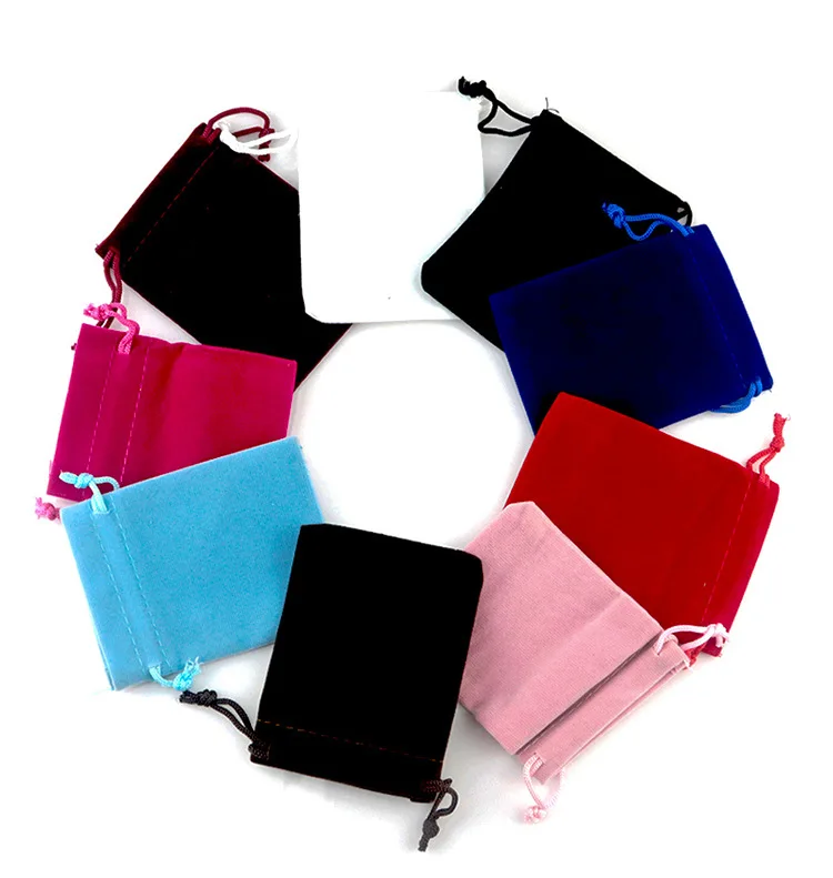 50Pc/lot 5x7/7x9/8x10/9x12cm Velvet Pouches Lint Bag Flannelette Jewlery Sachet Charpie Motarium Cotton Flannel Packing Gift Bag