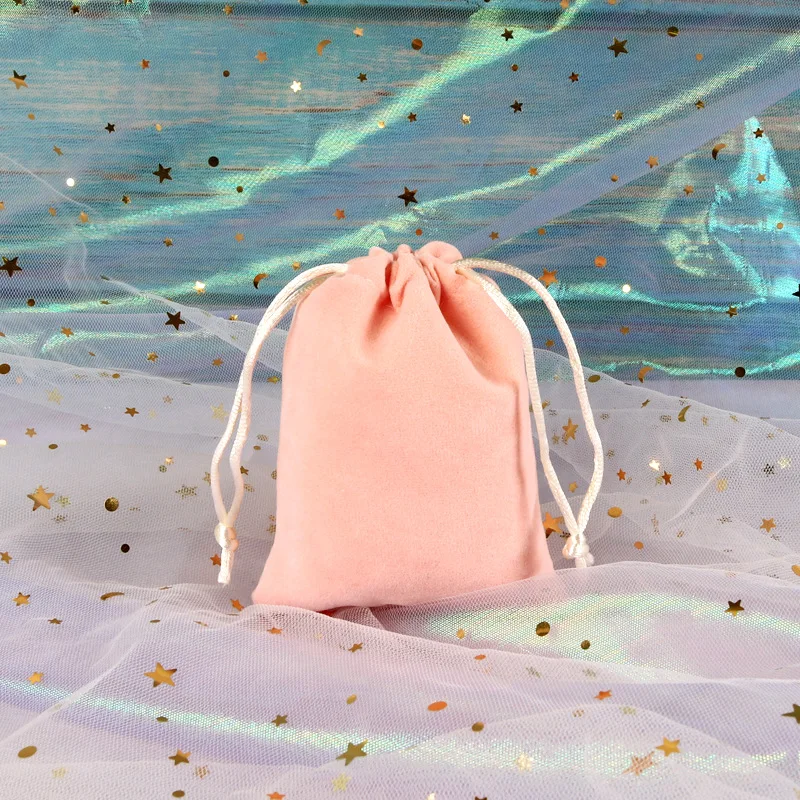 50Pc/lot 5x7/7x9/8x10/9x12cm Velvet Pouches Lint Bag Flannelette Jewlery Sachet Charpie Motarium Cotton Flannel Packing Gift Bag