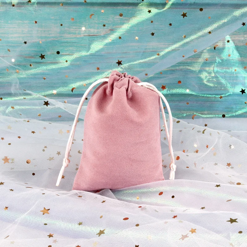 50Pc/lot 5x7/7x9/8x10/9x12cm Velvet Pouches Lint Bag Flannelette Jewlery Sachet Charpie Motarium Cotton Flannel Packing Gift Bag
