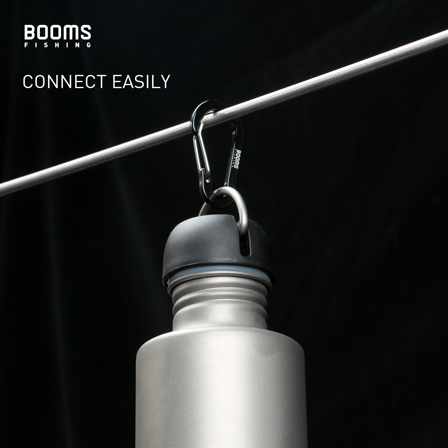 Booms Fishing CC1 6/10Pcs Aluminum Alloy Carabiner Keychain Outdoor Camping Climbing Snap Clip Lock Buckle Hook Fishing Tools