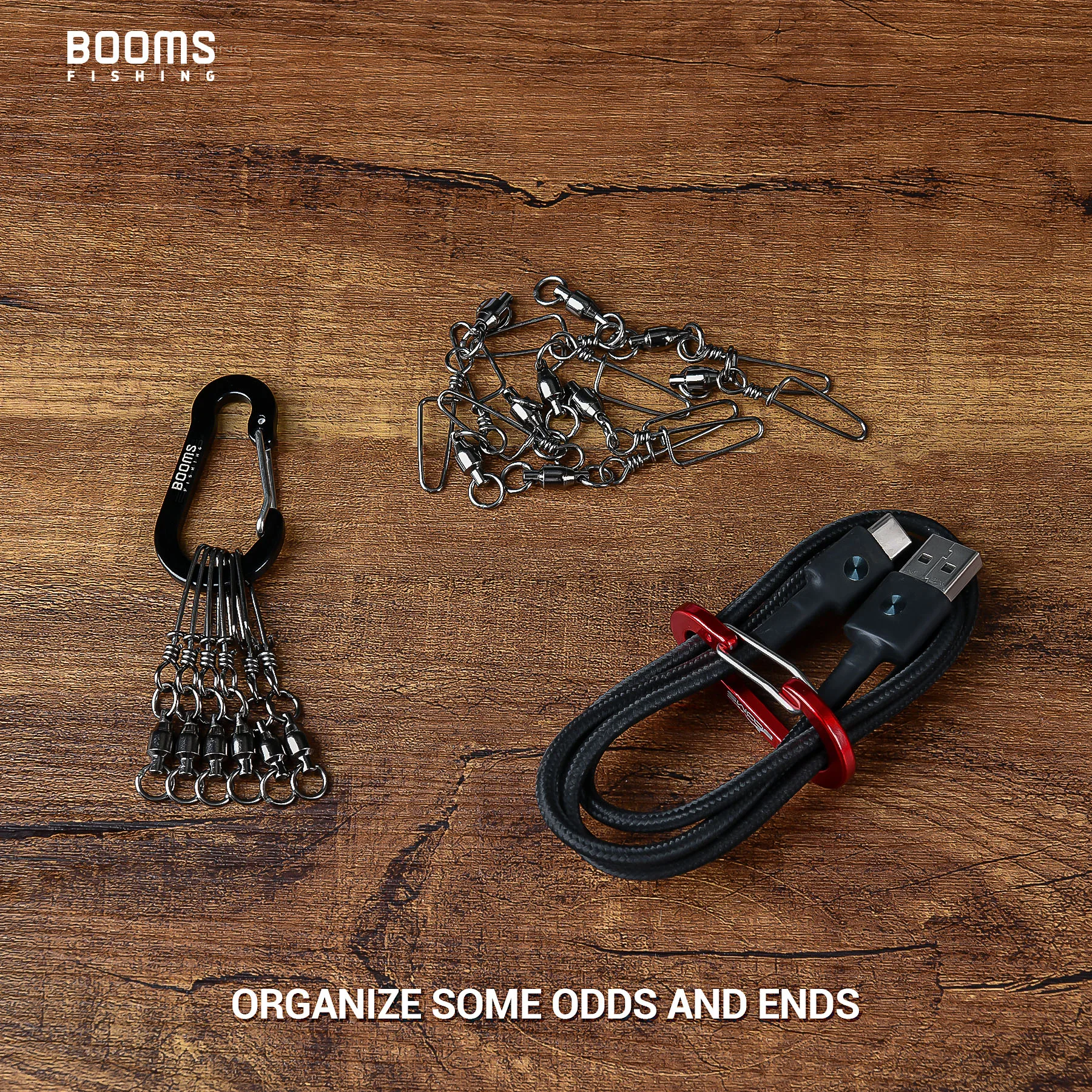 Booms Fishing CC1 6/10Pcs Aluminum Alloy Carabiner Keychain Outdoor Camping Climbing Snap Clip Lock Buckle Hook Fishing Tools