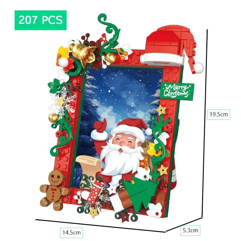 Creative Photo Frame MOC Building Blocks Ocean Assembled Model Bricks Toys Desk Decor For Kids Christmas Gift