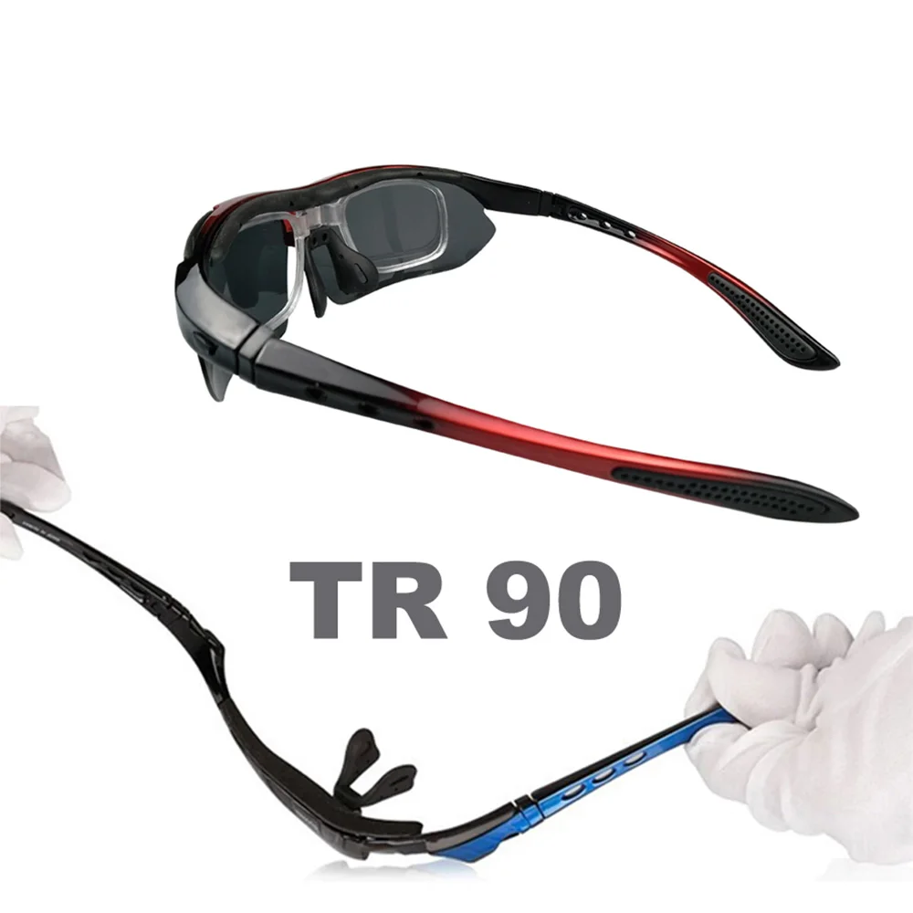 5 Lens Set Polarized Cycling Sun Glasses Outdoor Sports Bicycle Glasses Men Women Bike Sunglasses Goggles for Cycling Drive