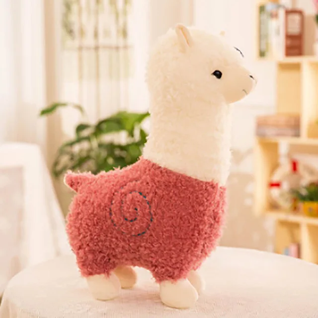 25cm Lovely Small Alpaca Plush Toy Stuffed Animal 5 Colors New Soft Sheep Doll Home Decor Kids Girl Birthday Christmas Gift