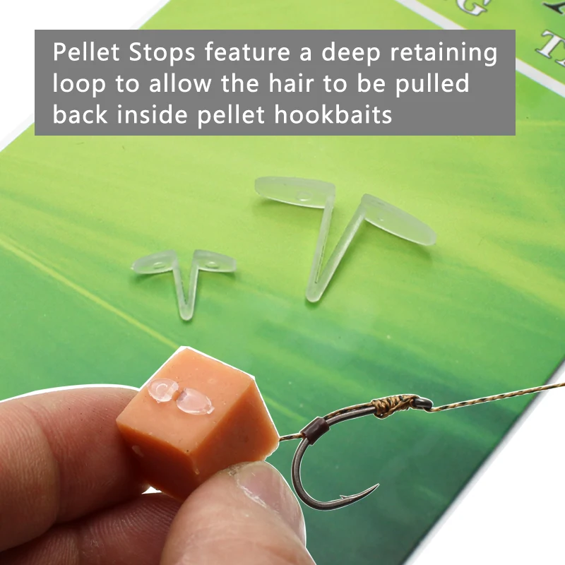 5pcs Carp Fishing Tackle Meat Pellet Stop Pop Up Boilies Hair Ronnie Rig Fishing Lure Carp Bait Carp Fishing Terminal Tackle