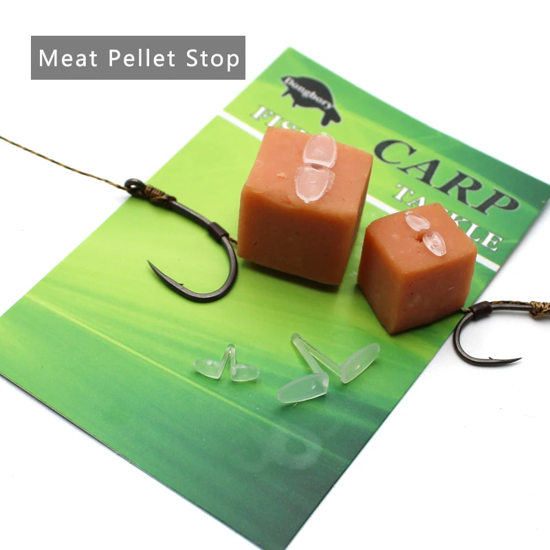 5pcs Carp Fishing Tackle Meat Pellet Stop Pop Up Boilies Hair Ronnie Rig Fishing Lure Carp Bait Carp Fishing Terminal Tackle