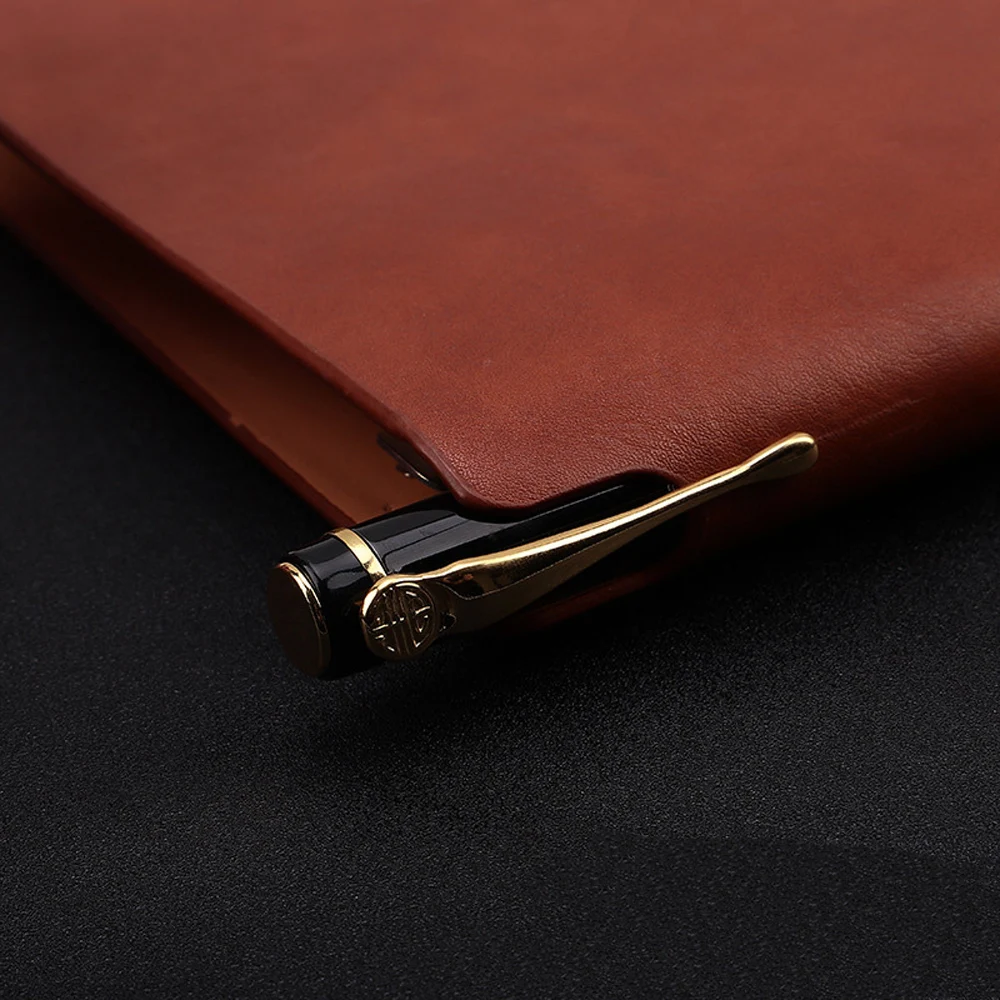 Luxury Golden Carving Mahogany Ballpoint Pen High-Quality Ink Pen for Business School And Office Supplies