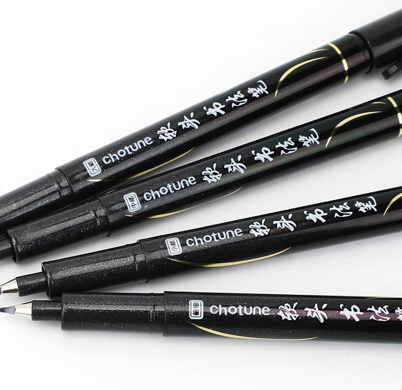 3 Pcs/Set Calligraphy Painting Pen Chinese Brush Pens for Writing Lettering Signatures Soft Brush Tip Refillable Ink Art Craft
