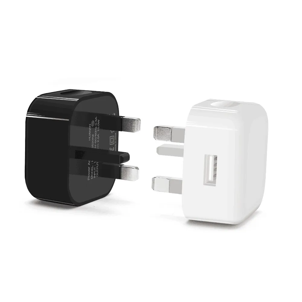 USB Charger Plug 5V2A, Universal 3 Pin UK Wall Charger Head AC Power Adaptor Plug for Tablets Ipad 1 2 3 Iphone 13 12 11 XS Max