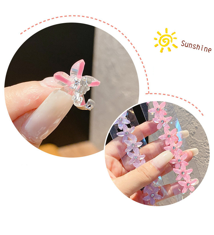10pcs Korean mini floral Hair Claw children Elegant updo hair clips girls princess hair clips headwear kids Hair Accessories
