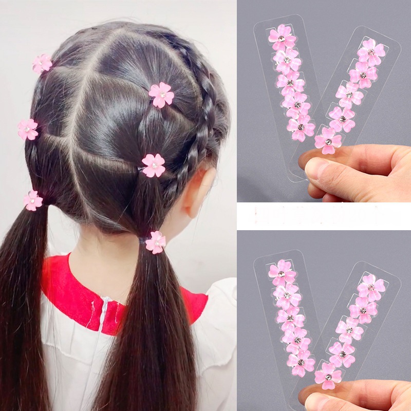 10pcs Korean mini floral Hair Claw children Elegant updo hair clips girls princess hair clips headwear kids Hair Accessories
