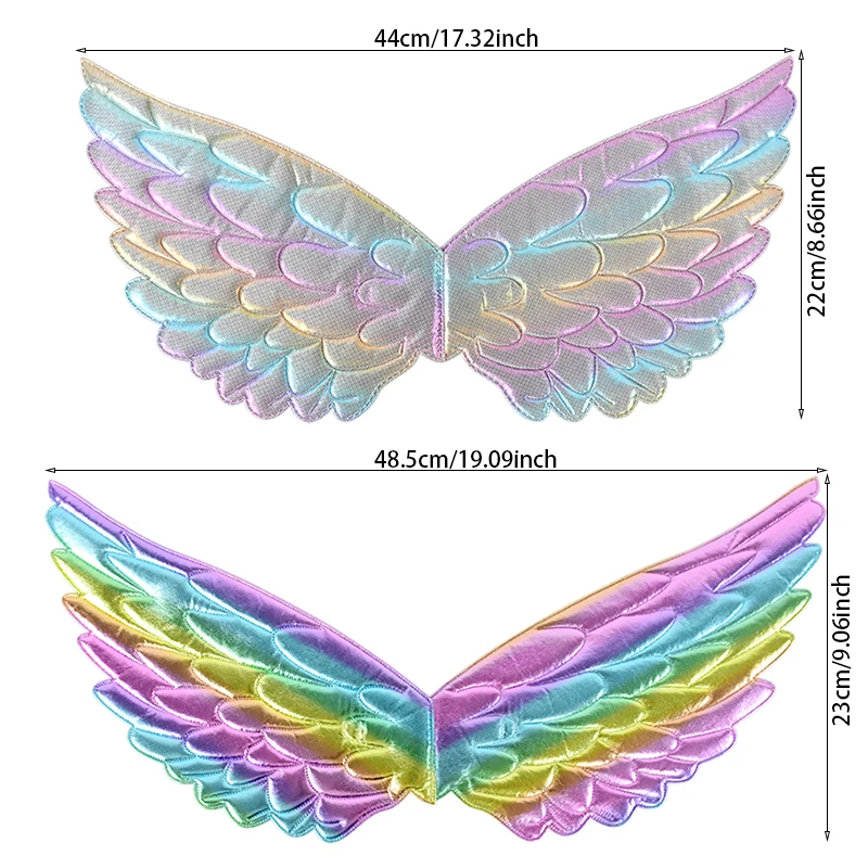 Unicorn Headband Fairy Angel Wings Kids Gift Girls Rainbow Unicorn Birthday Party Decoration Cosplay Props Supplies Baby Shower