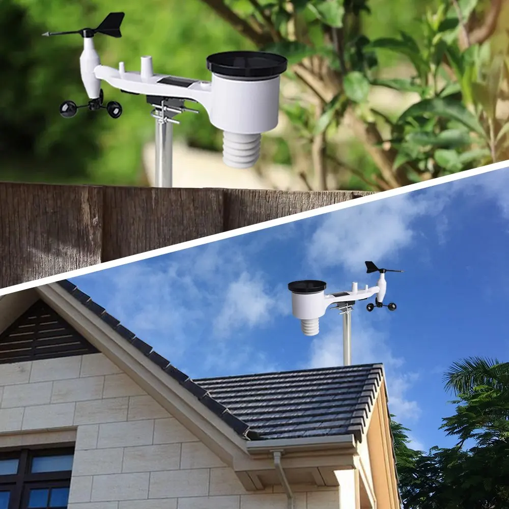 Ecowitt WS69 7-in-1 Wireless Solar Powered Outdoor Weather Sensor for Home Garden Farm, Sensor Only, Can't be Used Alone