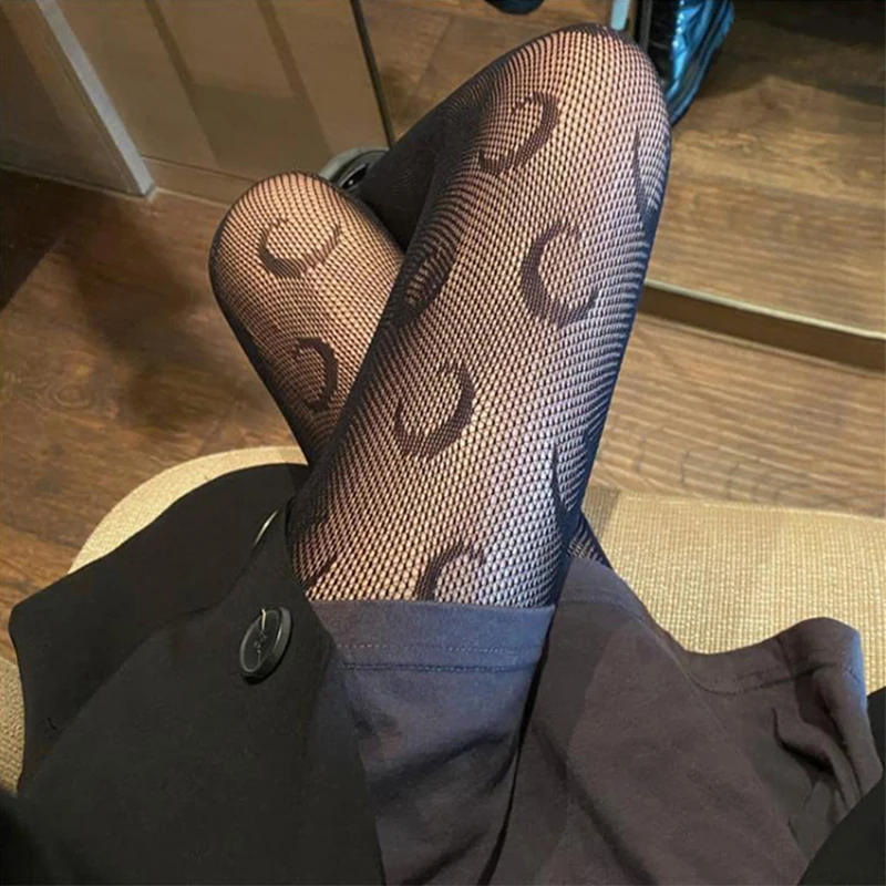 Japanese Girls Goth Punk Retro Spider Web Tights Classic Lolita Sexy Cosplay Anime Pantyhose Women Lace Mesh Stockings Bottomed