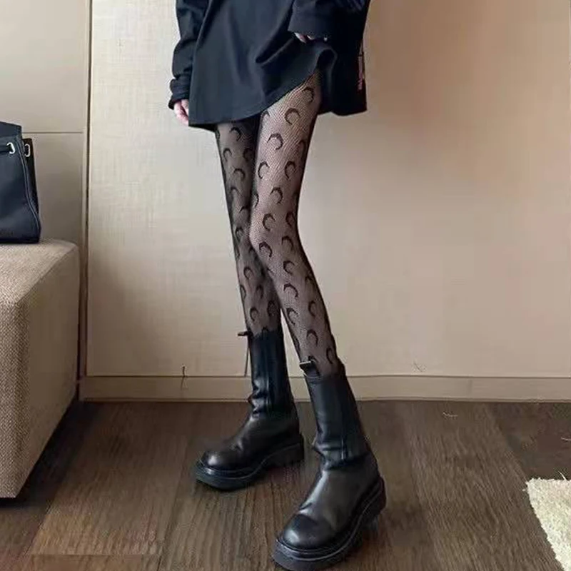 Japanese Girls Goth Punk Retro Spider Web Tights Classic Lolita Sexy Cosplay Anime Pantyhose Women Lace Mesh Stockings Bottomed
