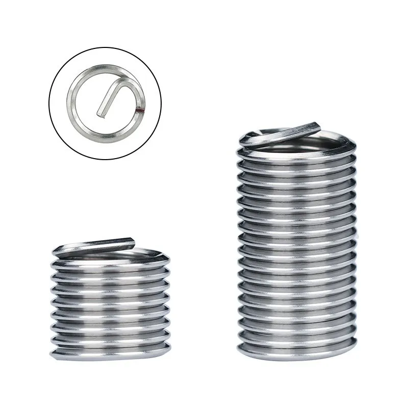 XCAN Thread Repair Insert Fastening Thread Insert Set Stainless Steel Repair Tool Insert Kit M2 M2.5 M3 M4 M5 M6 Threading Tools