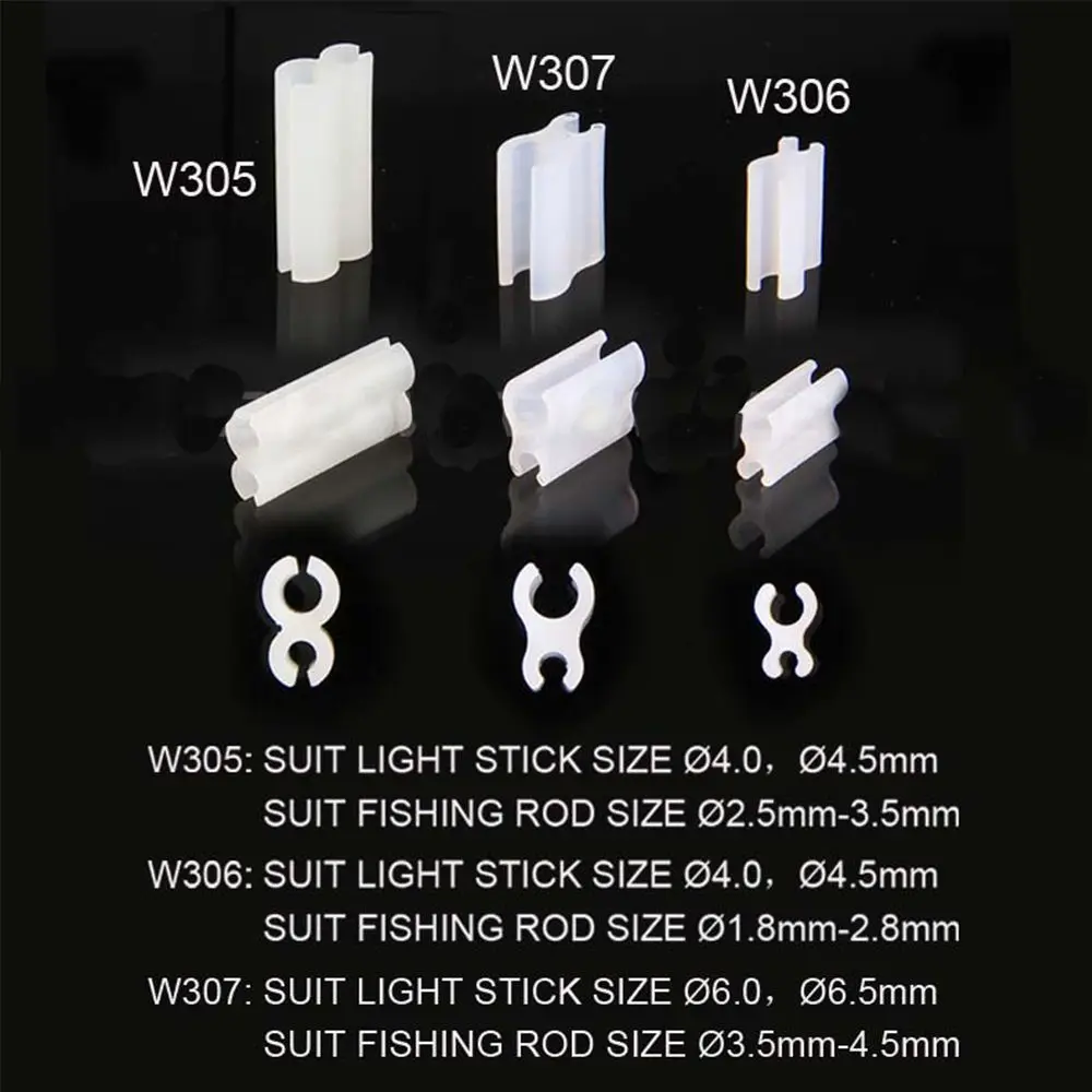 6/12pcs Night Fishing Light Stick Waterproof Electronic Glow Stick Fishing Rod Feeder Clip On The Rod Tip Fishing Float Bobbers