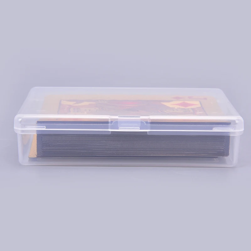 4PCS 10*7*2.4cm Transparent plastic boxes playing cards container PP storage case packing poker game card box for Board games