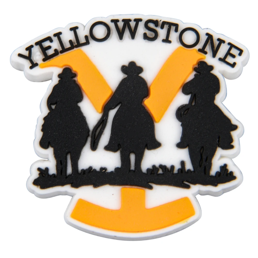 New Arrival Yellowstone Series Shoe Charms PVC Shoe Decorations fits Sandals Wristband Bracelet Accessories Unisex Gifts