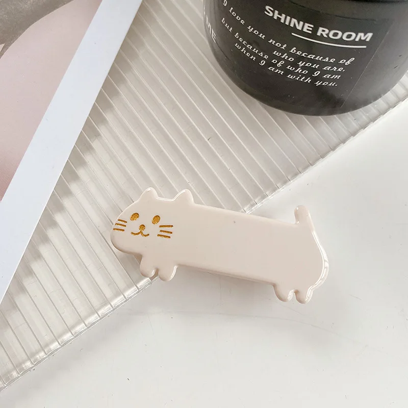 Romantic Cute Girls Hairpins New Lovely Cat Flowers Hair Clips Fashion Acetate Barrette For Women Fine Headband Hair Accessories
