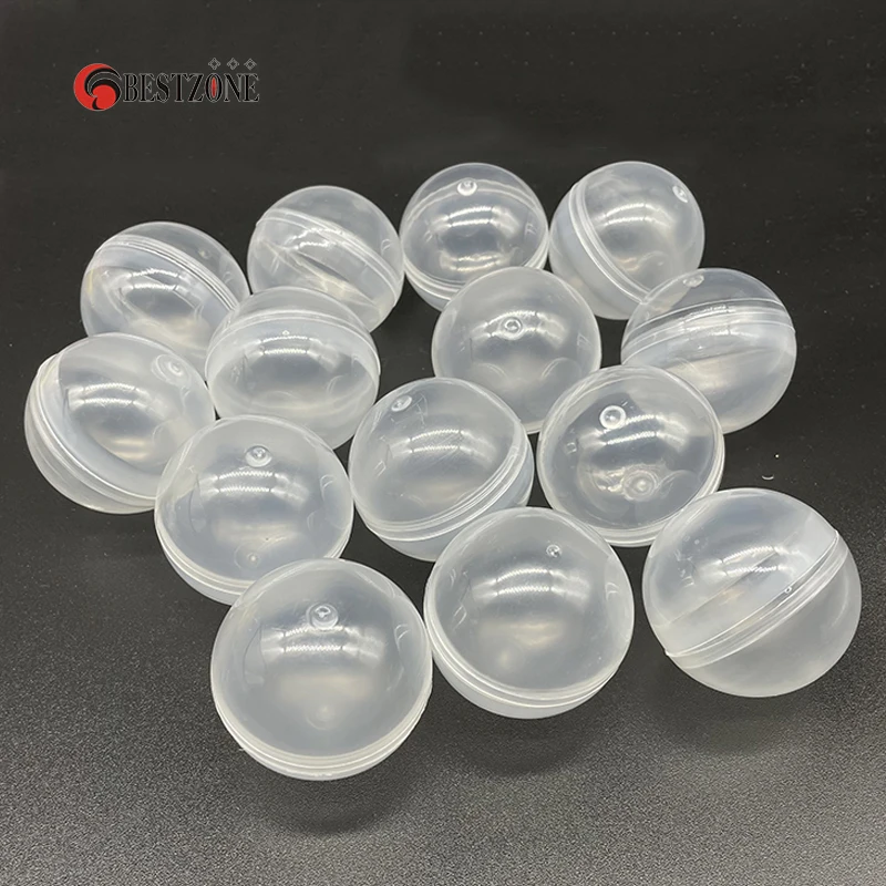 20/50/100Pcs Diameter 50mm Plastic All PP Toy Capsules Surprise Ball Transparent Container Box Kid Easy Open For Vending Machine